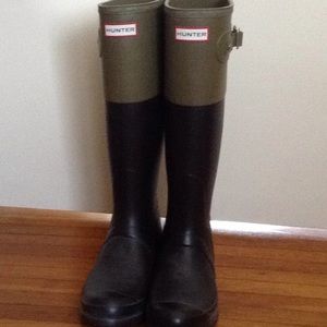 Hunter duck/rain boots color block NEW